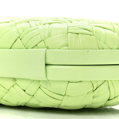 Bottega Veneta Nappa Pleated Intrecciato Knot Clutch Seafoam 8 of 11