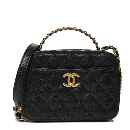 Chanel Caviar Quilted Small Pick Me Up Vanity Case Black 1 of 9
