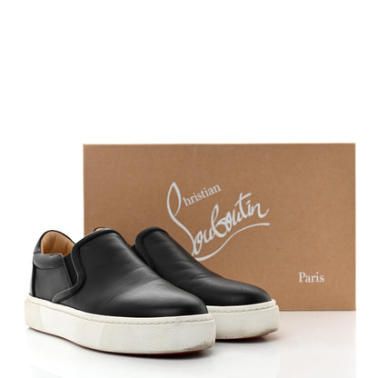 Christian Louboutin Calfskin Masteraltissima Flat Sneakers 38 Black 7 of 7