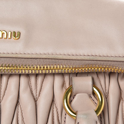 Miu Miu Nappa Matelasse Top Handle Bag Cammeo 16 of 18