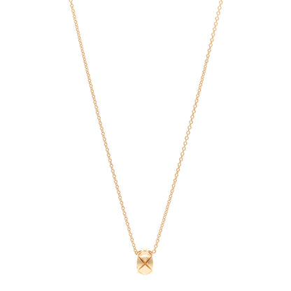 Chanel 18K Yellow Gold Coco Crush Round Pendant Necklace 1 of 5
