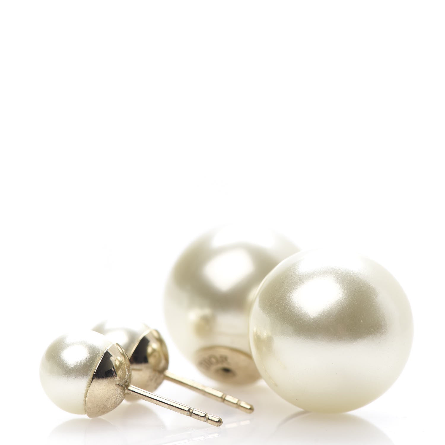 Christian Dior Pearl Mise En Dior Tribal Earrings 3 of 5