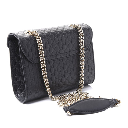 Gucci Microguccissima Mini Emily Shoulder Bag Black 2 of 8