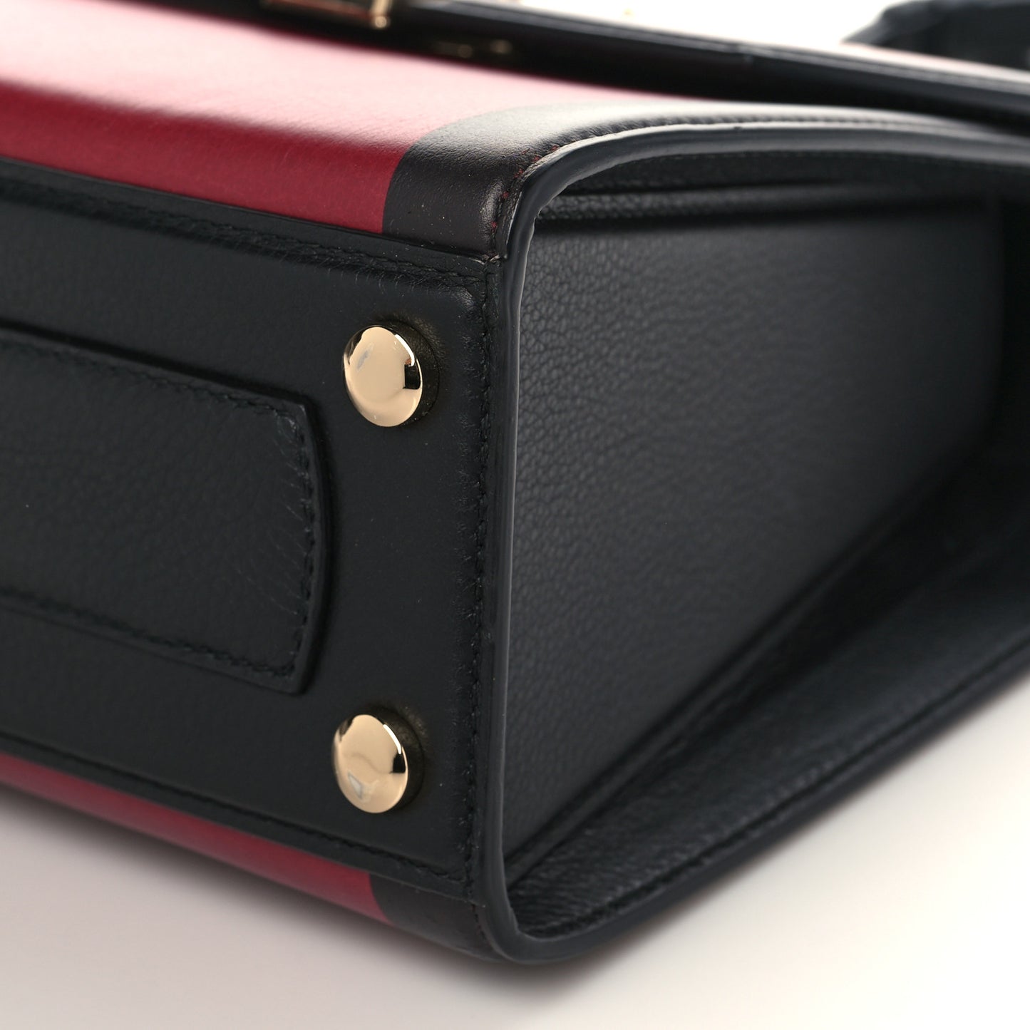 Smooth Calfskin Small Boxyz Red Black