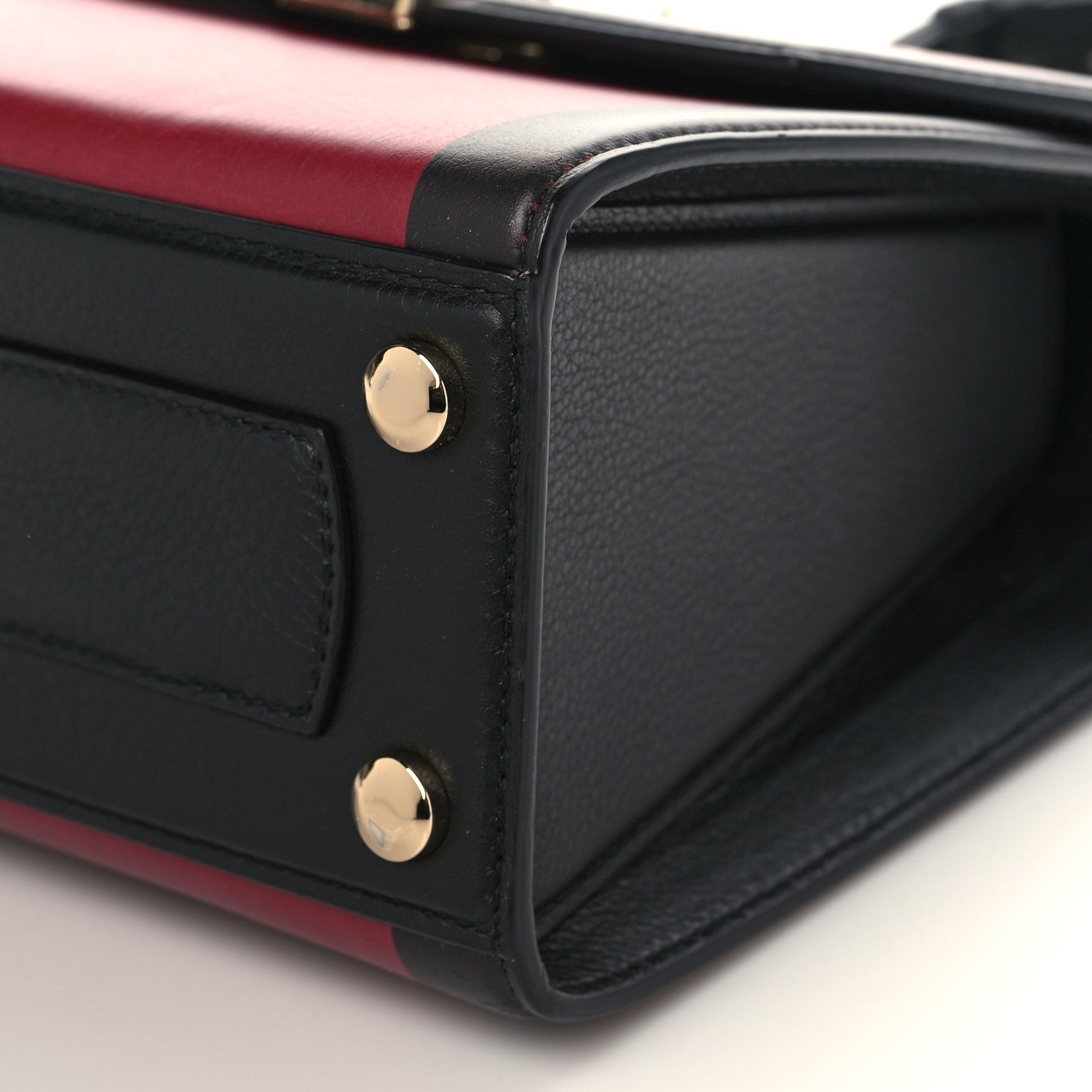 Salvatore Ferragamo Smooth Calfskin Small Boxyz Red Black 8 of 8