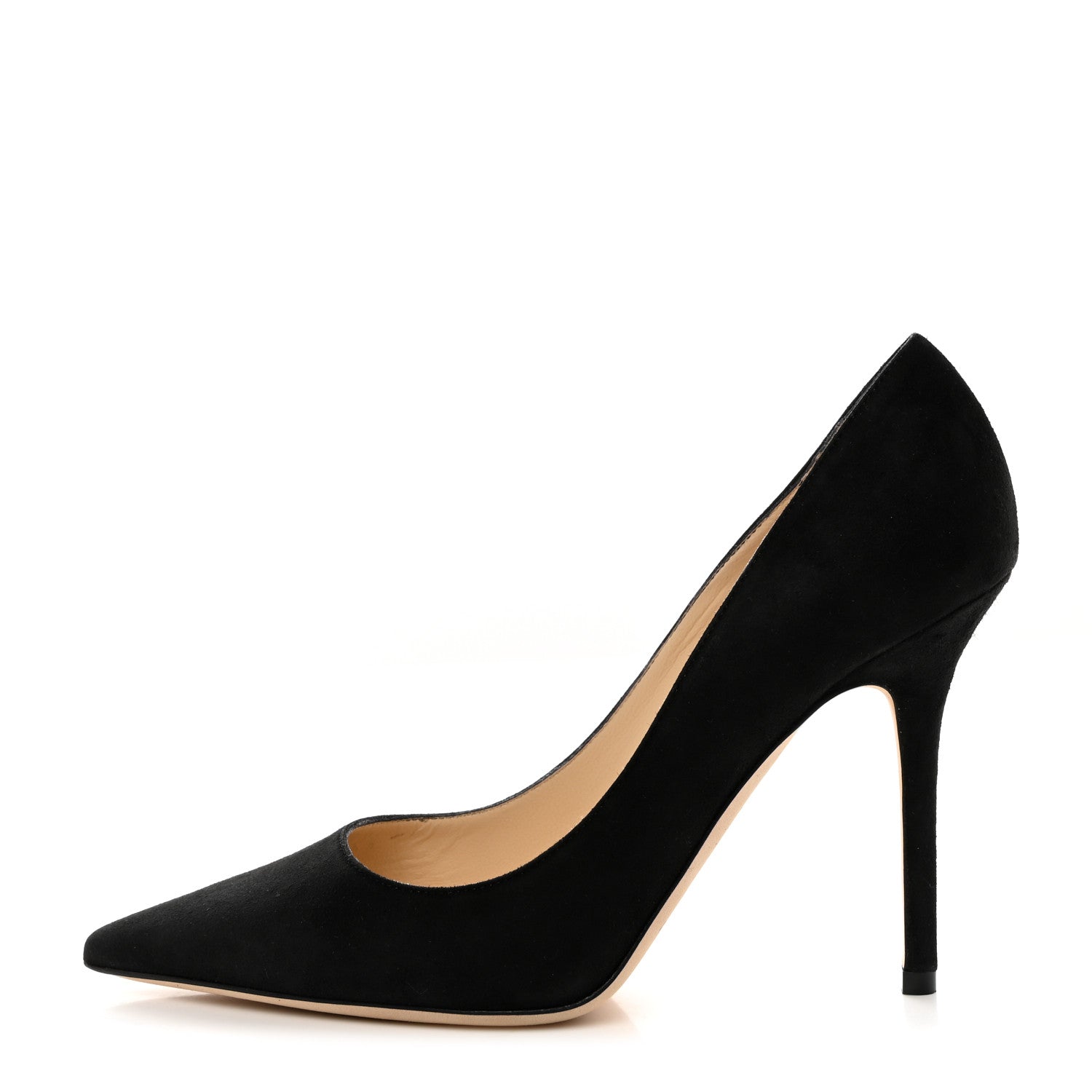 Jimmy Choo Suede Abel Pumps 38 Black 1 of 8