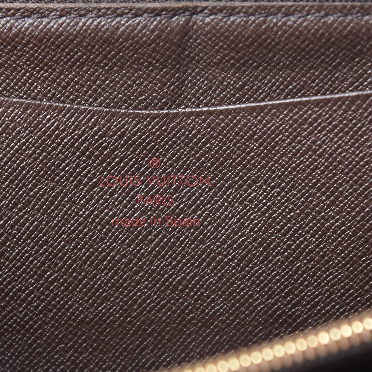 Louis Vuitton Damier Ebene Porte-Monnaie Zippy Wallet 6 of 16