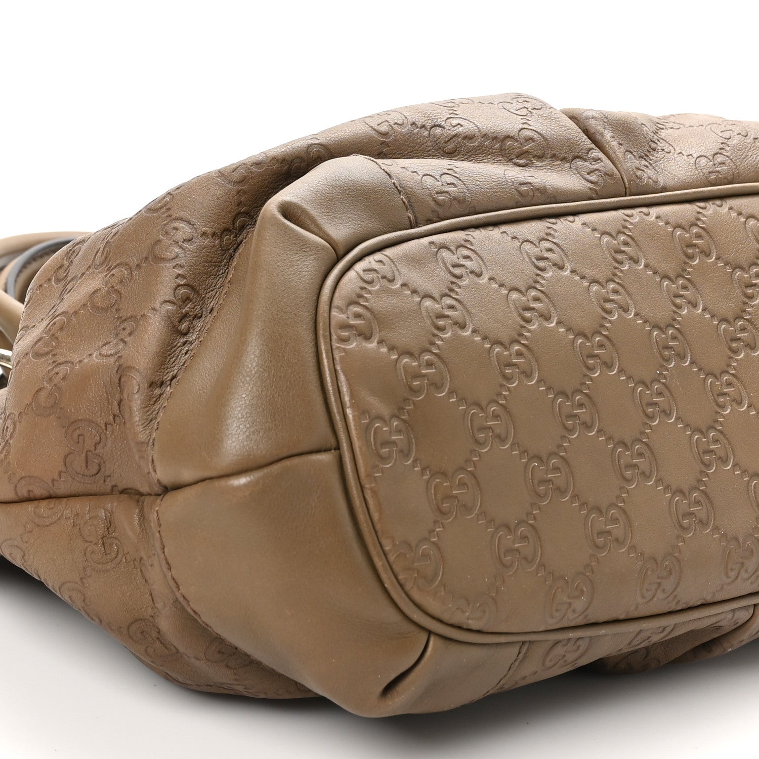 Gucci Guccissima Medium Sukey Top Handle Bag Beige 9 of 11