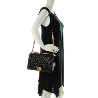 Chanel Calfskin Quilted New Medium Boy Flap Black 2 of 8