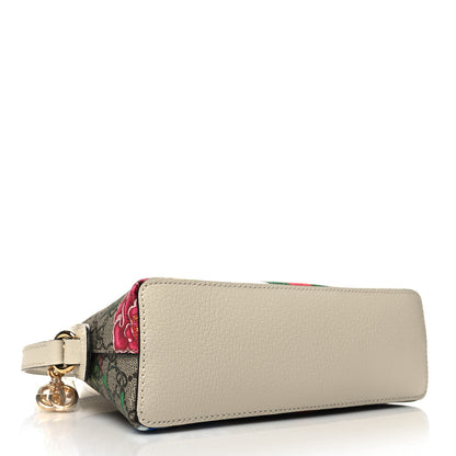 Gucci GG Supreme Monogram Flora Web GG Small Ophidia Dome Shoulder Bag White 4 of 10