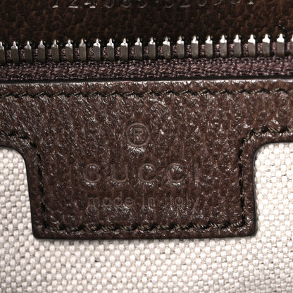 Gucci GG Supreme Monogram Textured Dollar Calfskin Web Medium Ophidia Tote Bag Beige Ebony 5 of 9