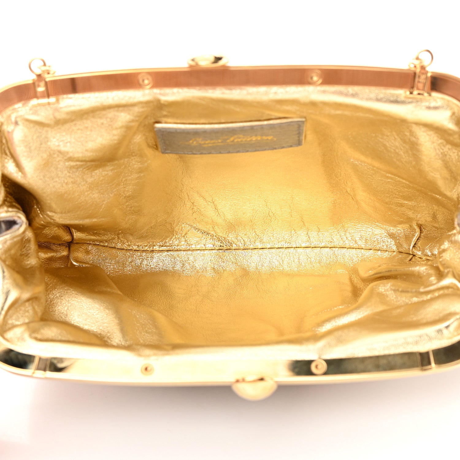 Louis Vuitton Satin Monogram Aumoniere Clutch Silver 5 of 12