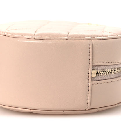 Chanel Lambskin Quilted Round Pearl Crush Clutch With Chain Pink 10 of 11