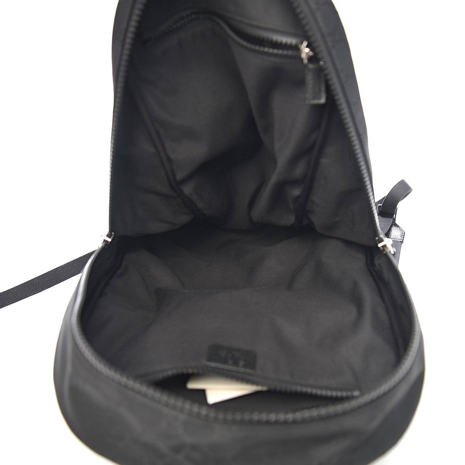Gucci Nylon Monogram Slim Backpack Black 4 of 9