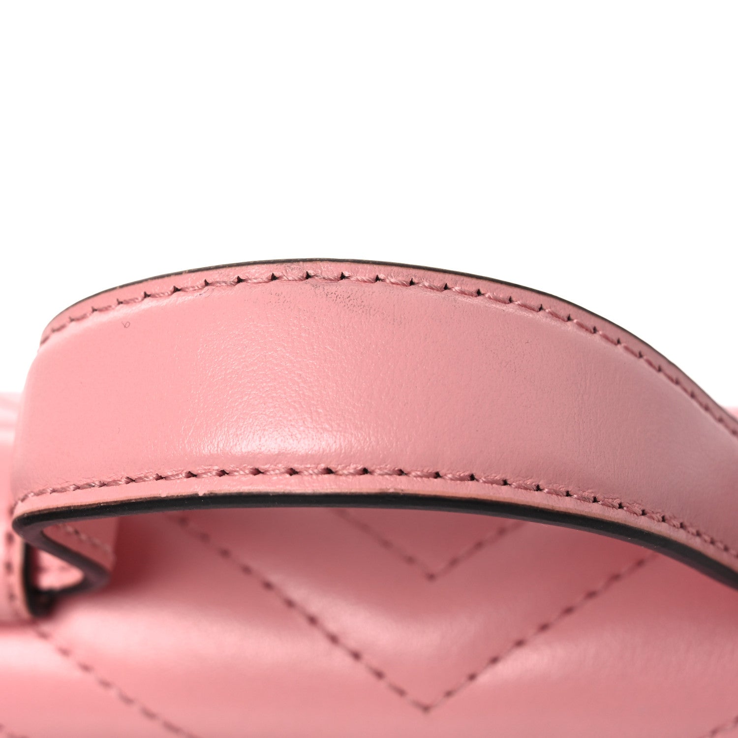 Gucci Calfskin Matelasse Mini GG Marmont Top Handle Shoulder Bag Wild Rose 13 of 17