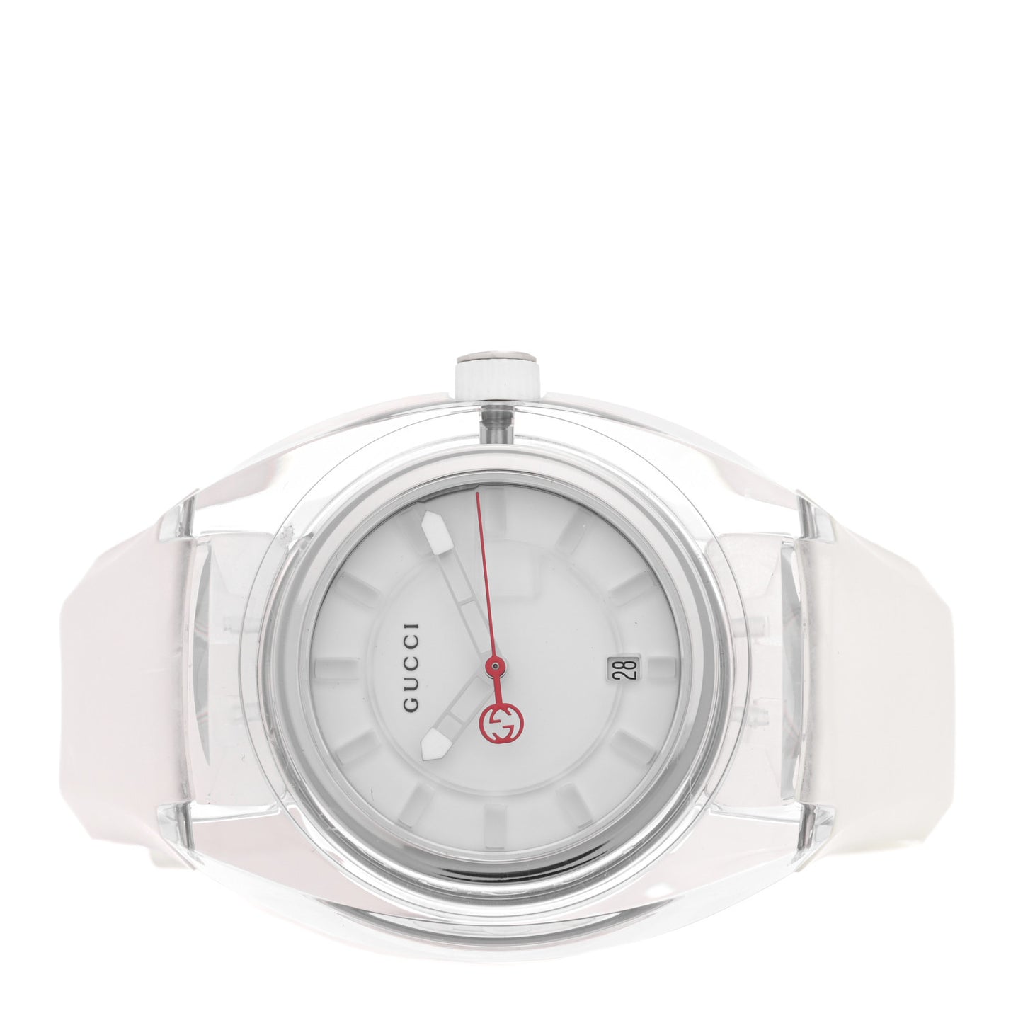 Stainless Steel Rubber 46mm Sync Web Quartz Watch White
