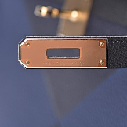 Hermes Epsom Taurillon Clemence Chevre Mysore Horseshoe Kellygraphie Lettre X Kelly Sellier 28 Noir Bleu Indigo Bleu Saphir 24 of 36