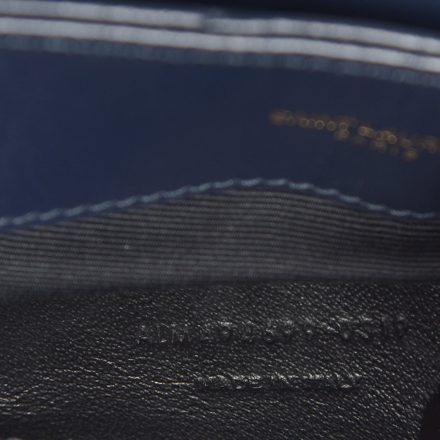 Calfskin Y Quilted Monogram Small Loulou Chain Satchel Navy
