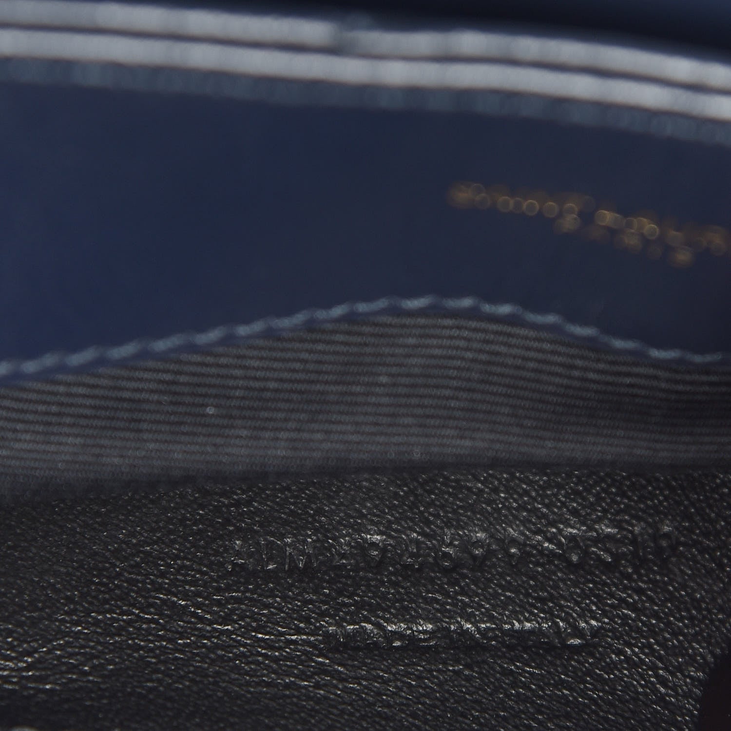Saint Laurent Calfskin Y Quilted Monogram Small Loulou Chain Satchel Navy 7 of 10