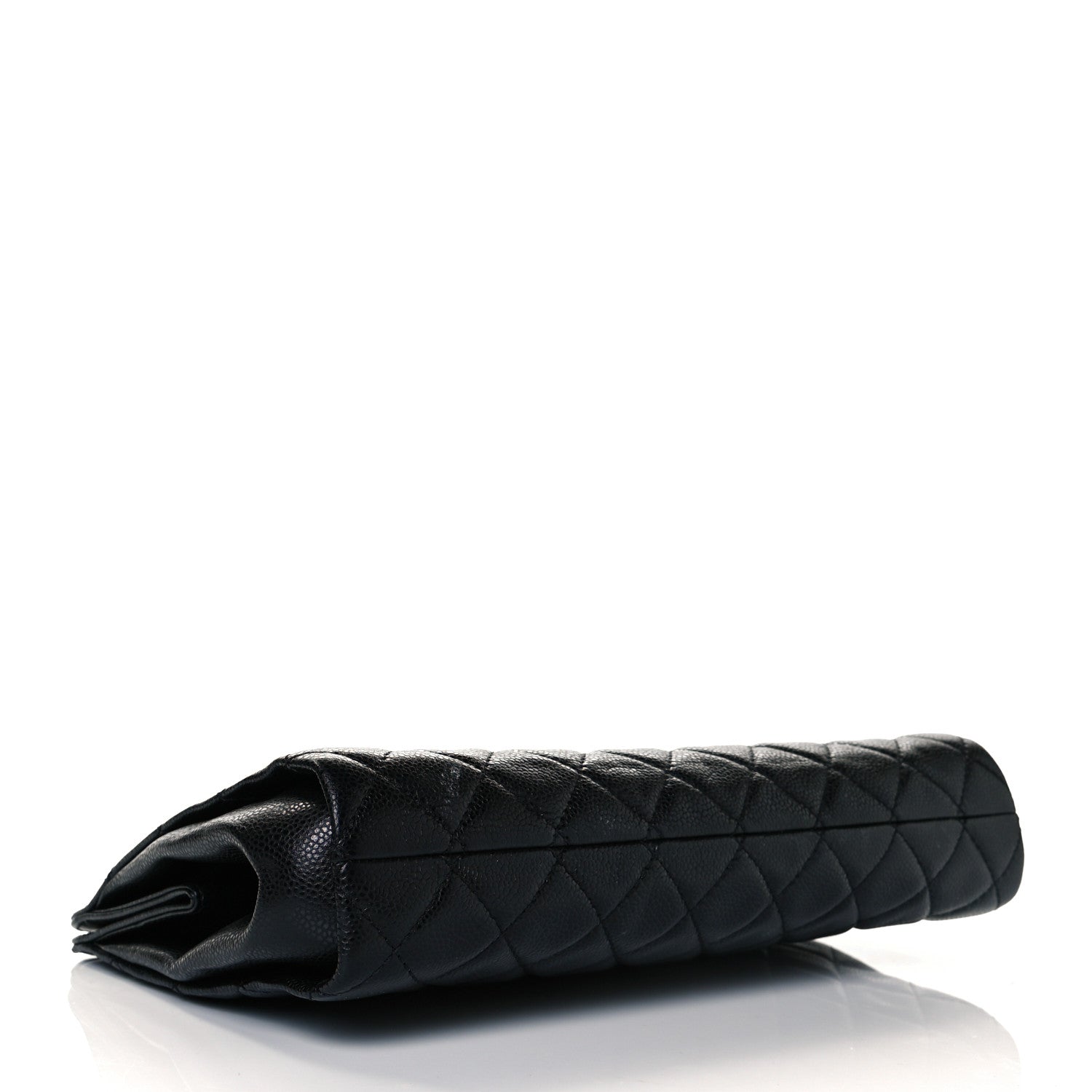 Chanel Caviar Quilted CC Large Clutch Black 4 of 9