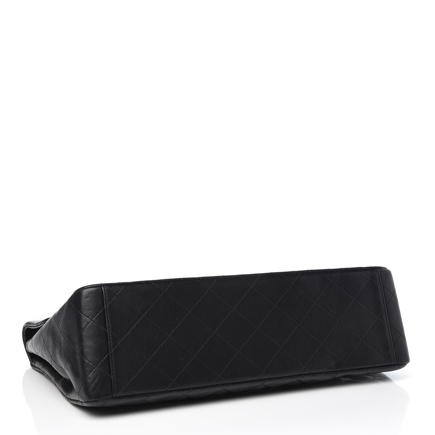 Chanel Lambskin Quilted XL Jumbo Single Flap Black 5 of 10