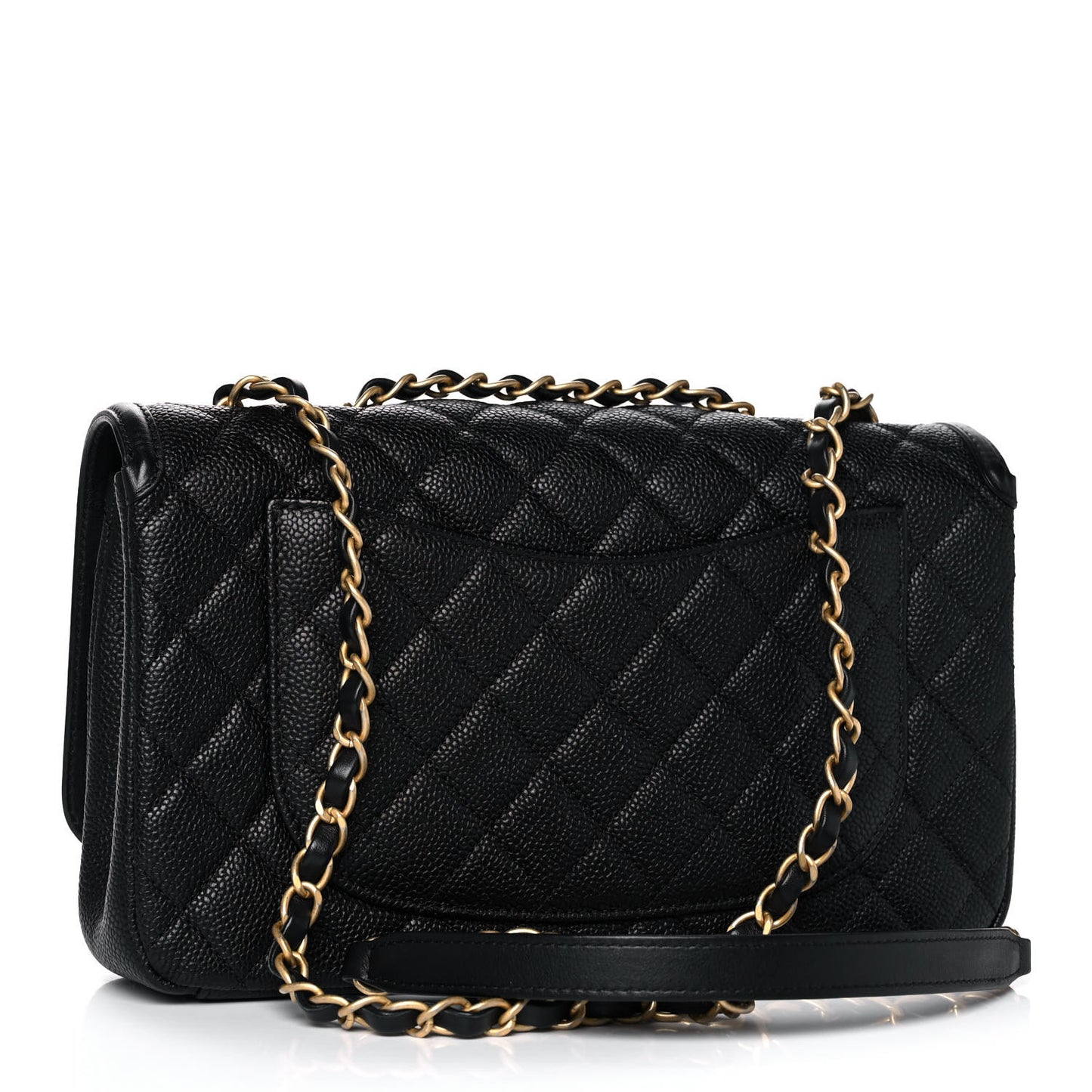 Caviar Quilted Medium CC Filigree Flap Black