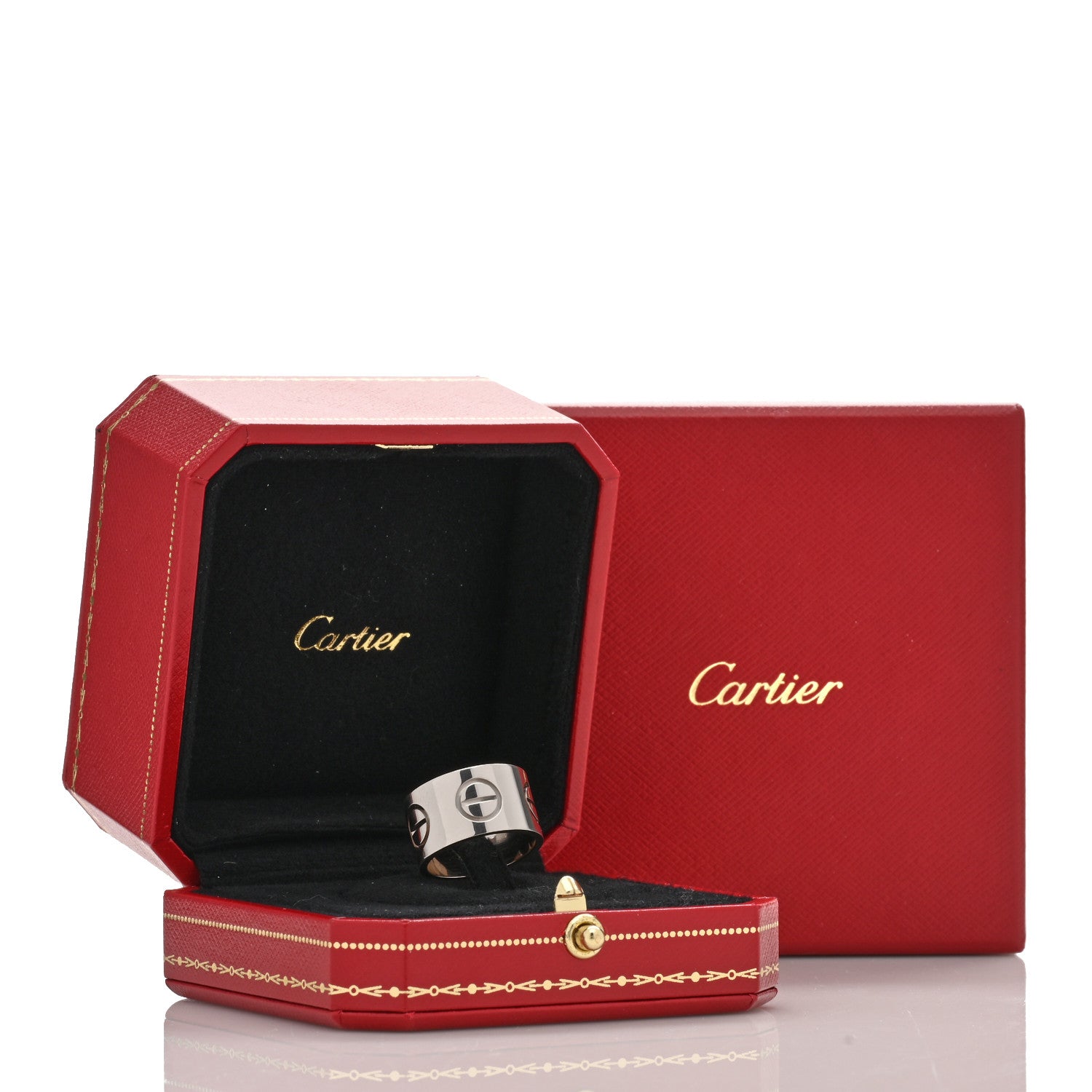Cartier 18K White Gold 11mm LOVE Ring 52 6 5 of 5