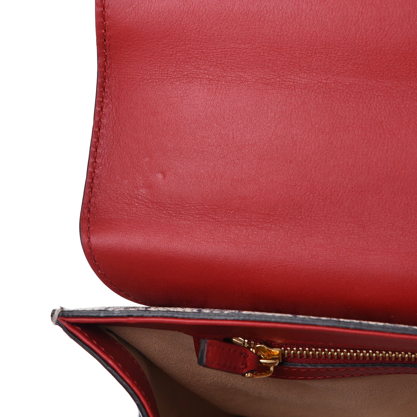 GG Supreme Monogram Moon Calfskin Medium Padlock Shoulder Bag Beige Blue Hibiscus Red Mystic White