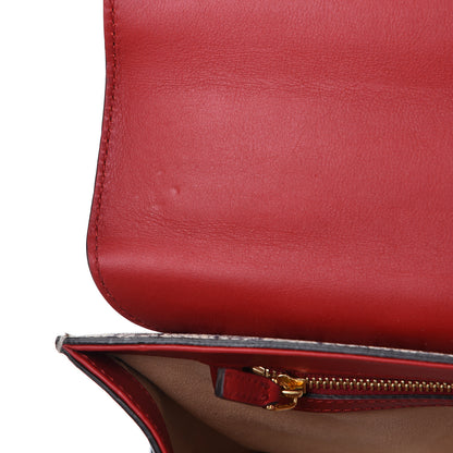 Gucci GG Supreme Monogram Moon Calfskin Medium Padlock Shoulder Bag Beige Blue Hibiscus Red Mystic White 8 of 12