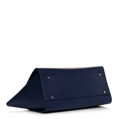 Chanel Caviar Small Studded Deauville Tote Navy 3 of 10