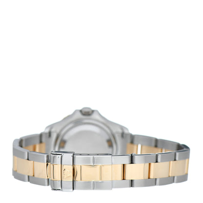 Rolex Stainless Steel 18K Yellow Gold 29mm Oyster Perpetual Date Yacht-Master Watch Blue 69623 3 of 4