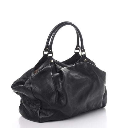 Gucci Pebbled Calfskin Large Sukey Tote Black 3 of 10
