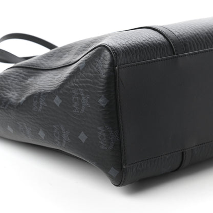 MCM Visetos Toni Shopper Tote Black 6 of 10