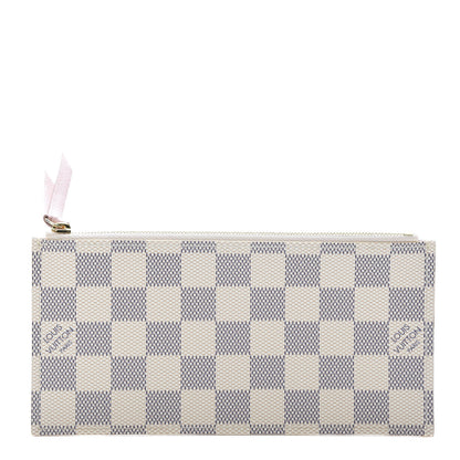 Louis Vuitton Damier Azur Felicie Chain Wallet Zippered Insert Rose Ballerine 1 of 6