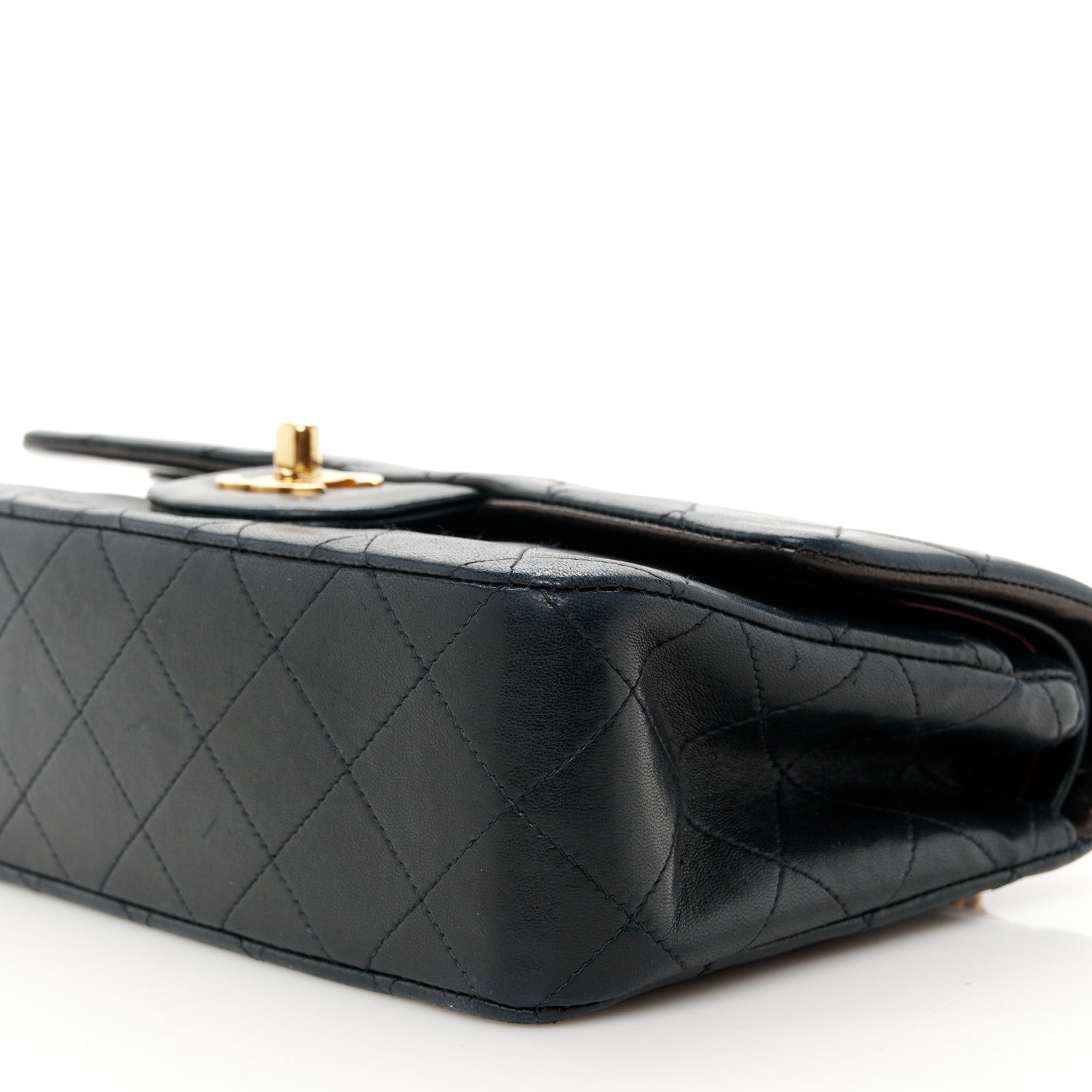 Chanel Lambskin Quilted Small Double Flap Black 12 of 14