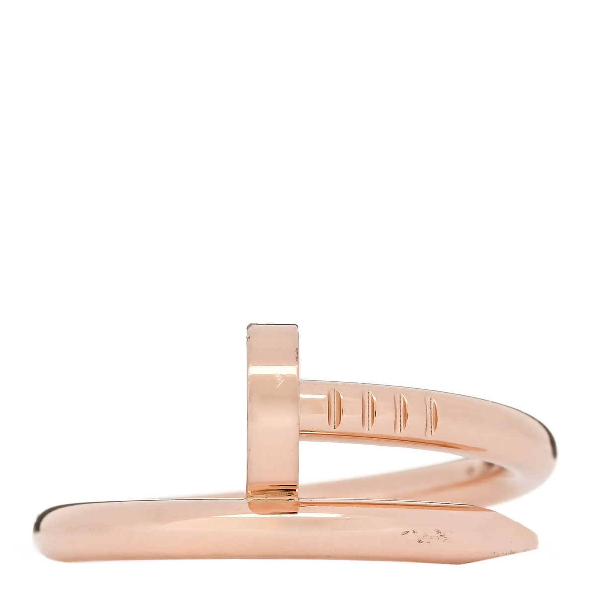 Cartier 18K Pink Gold Small Juste Un Clou Ring 55 7.25 1 of 6