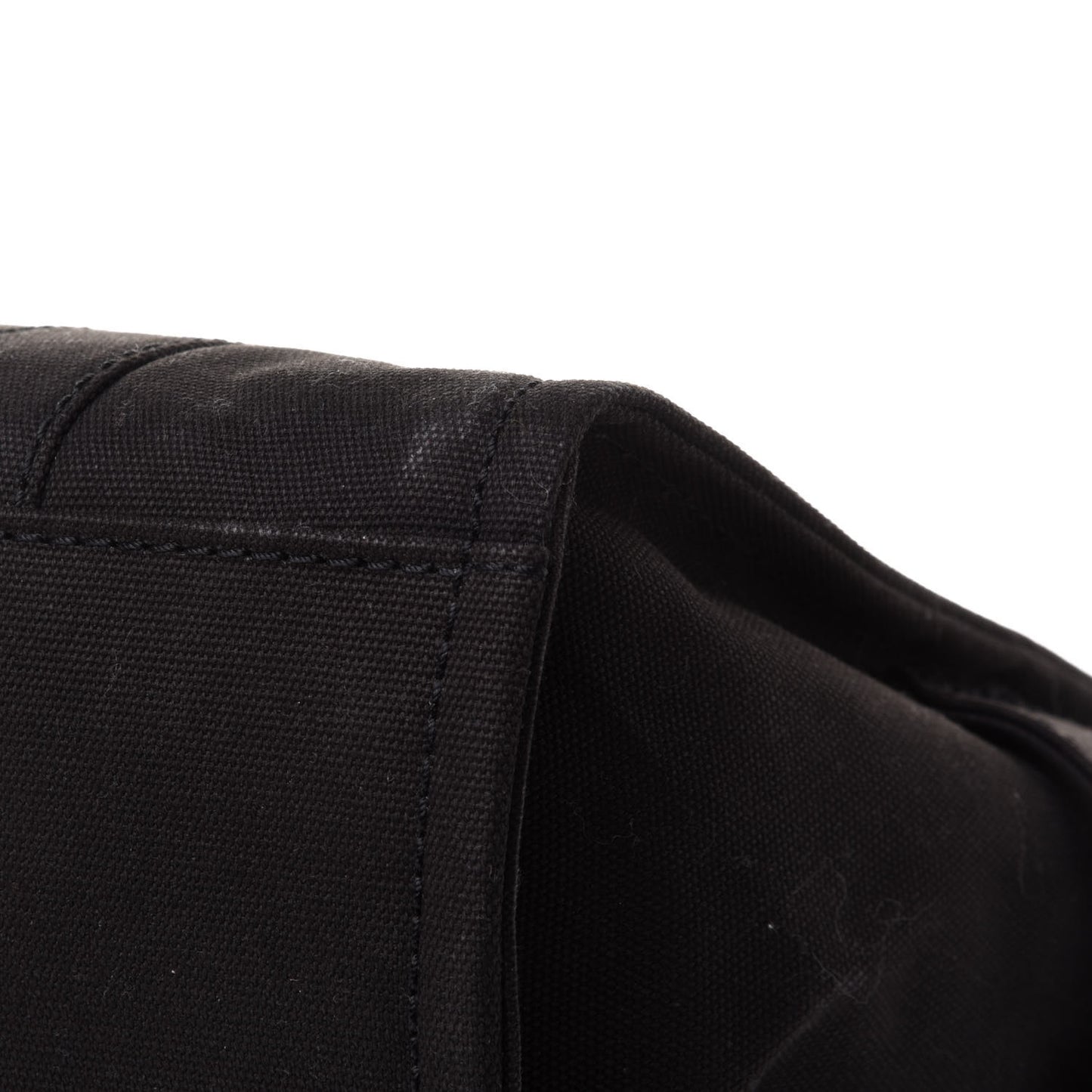 Cotton Canvas Small The Traveler Tote Bag Black