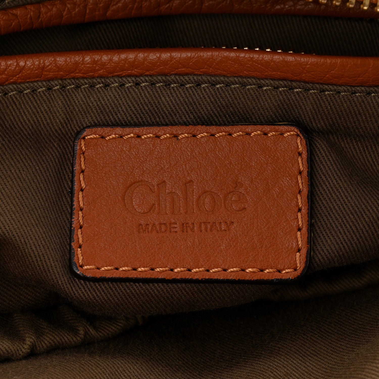 Chloe Calfskin Medium Marcie Satchel Tan 6 of 12