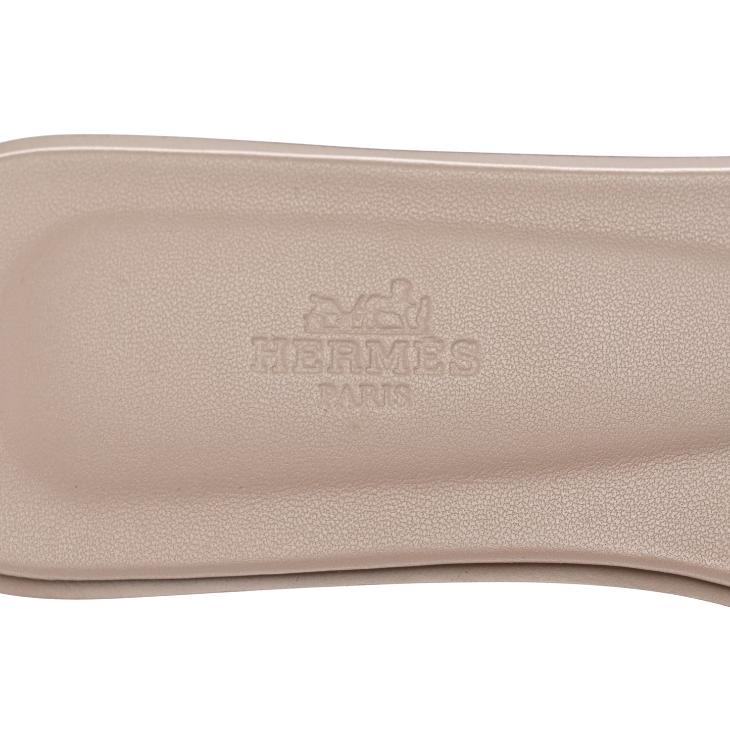 Box Calfskin Oran Sandals 39 Beige Mastic