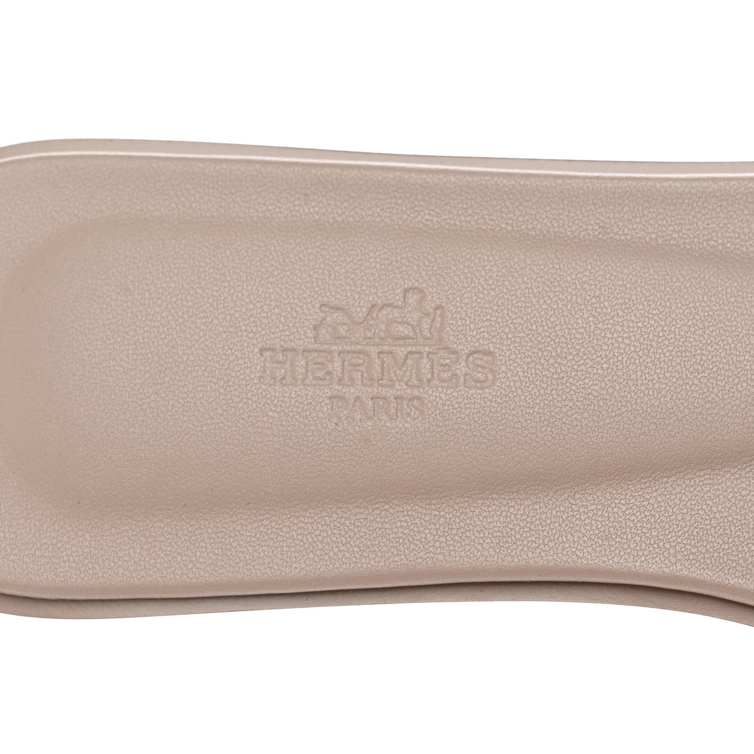 Hermes Box Calfskin Oran Sandals 39 Beige Mastic 7 of 8