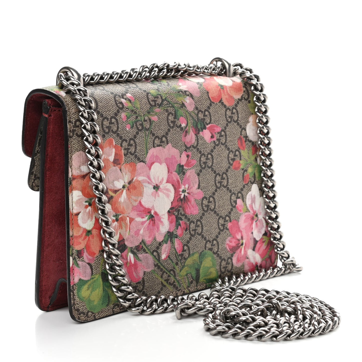 GG Supreme Monogram Blooms Mini Dionysus Shoulder Bag Beige Multicolor Dry Rose