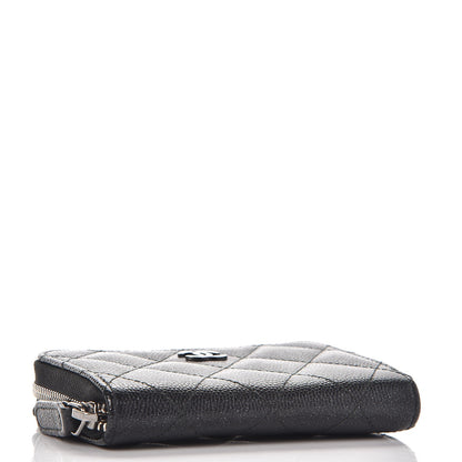 Chanel Iridescent Caviar Quilted Zip Coin Purse Black 4 of 8