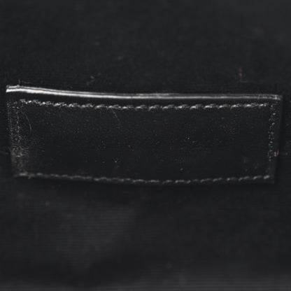 Saint Laurent Grain De Poudre Matelasse Chevron Monogram Envelope Clutch Dark Beige 7 of 9