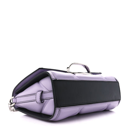 Alexander McQueen Calfskin The Story Quilted Shoulder Bag Lavender 4 of 10
