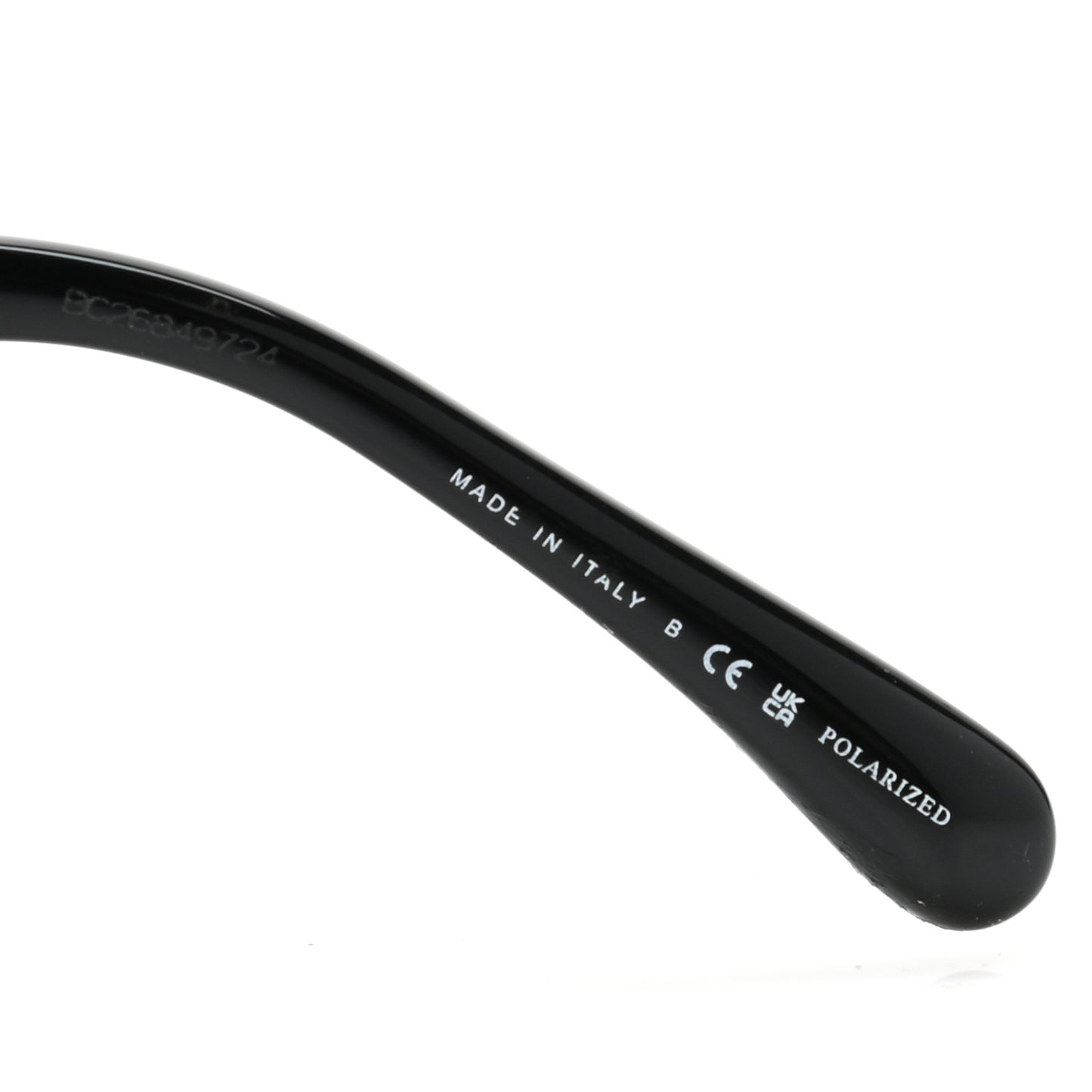 Acetate Strass Square Sunglasses 5422 Black