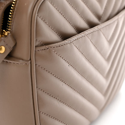 Saint Laurent Calfskin Matelasse Monogram Lou Camera Bag Dark Beige 14 of 14