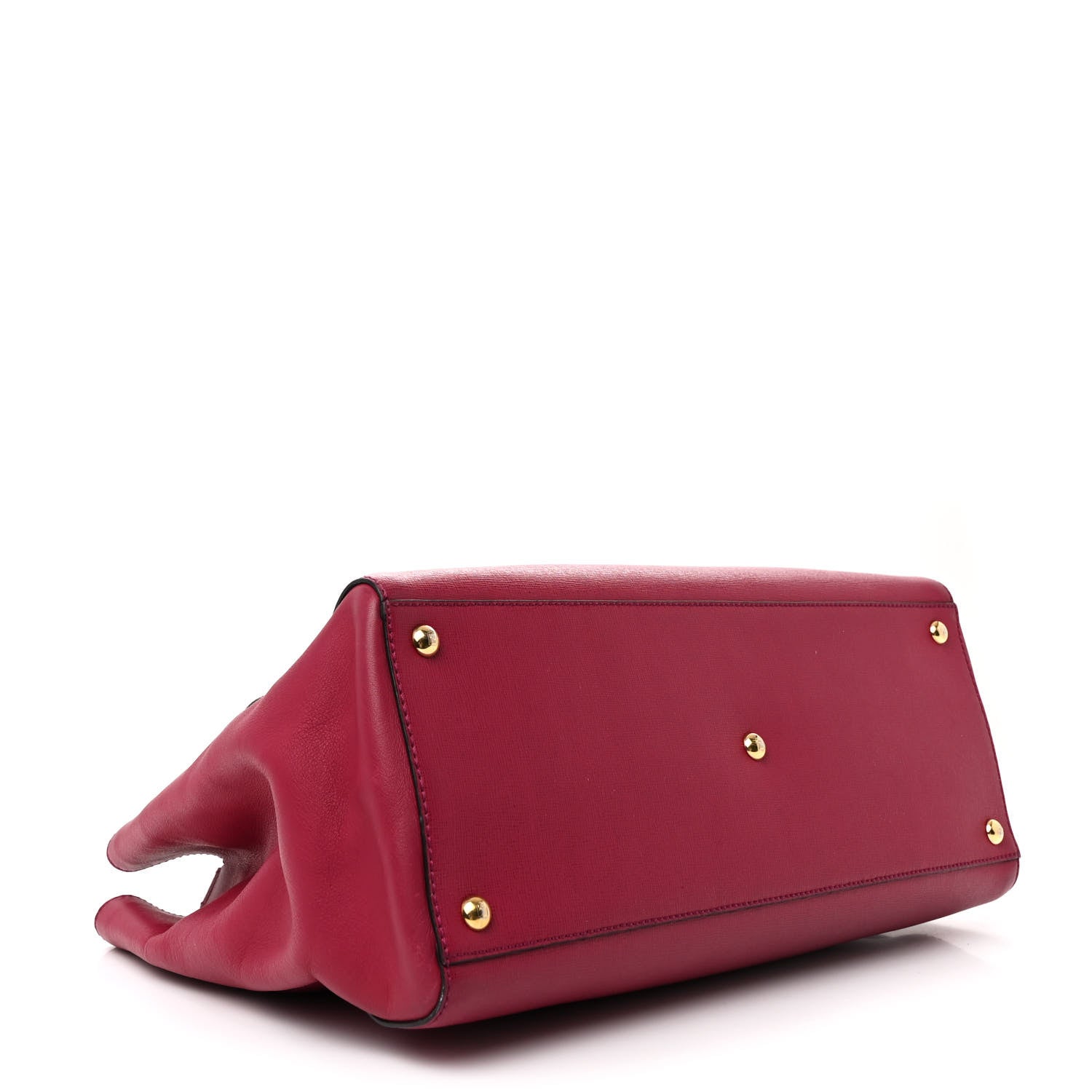 Fendi Vitello Elite Flamingo Regular 2Jours Tote Amarena 4 of 14