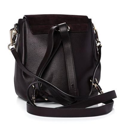 Chloe Suede Calfskin Small Faye Backpack Carbon Brown 3 of 18