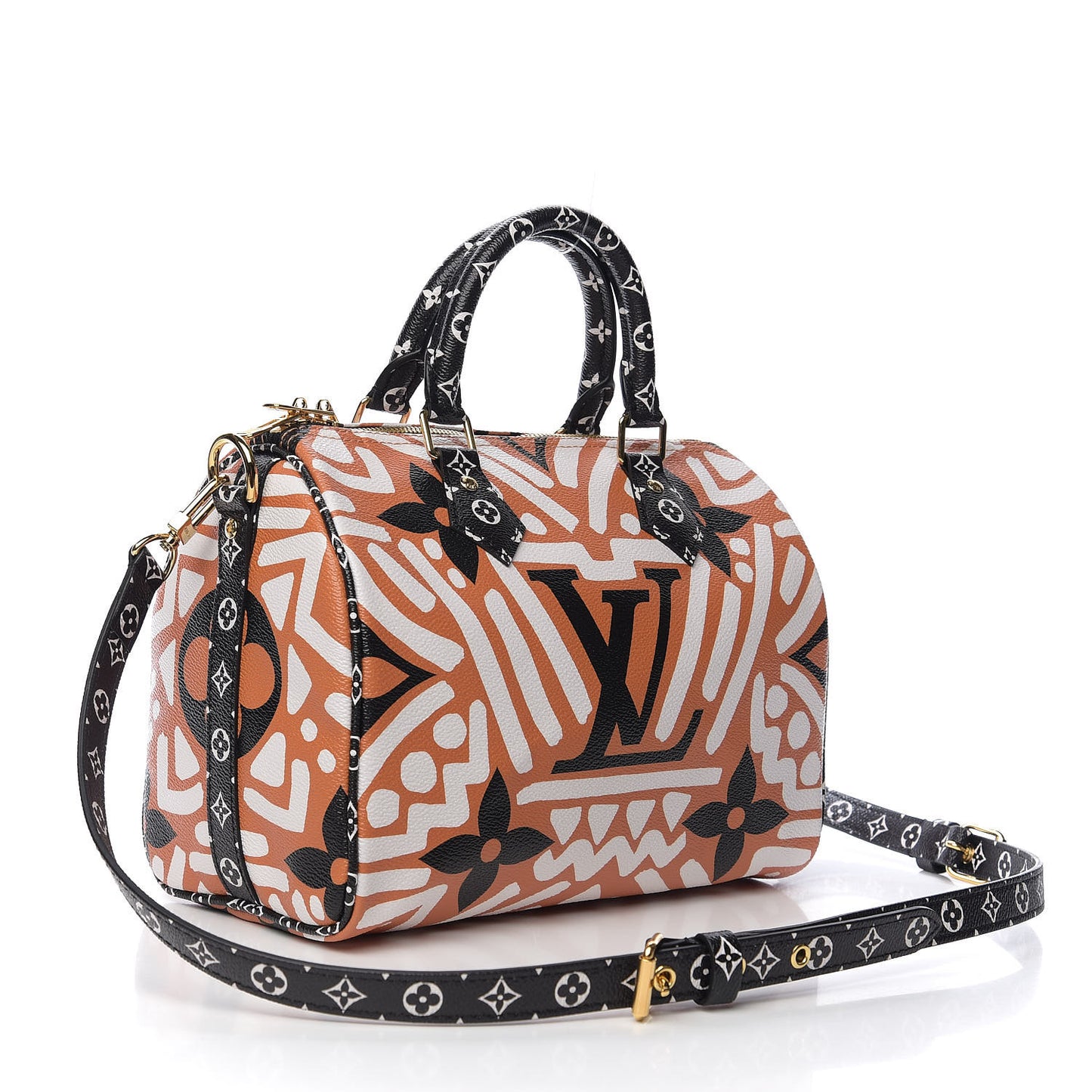 Monogram Giant Crafty Speedy Bandouliere 25 Creme Caramel