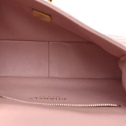 Chanel Lambskin Resin Pearl Quilted Small Flap Pink 5 of 10